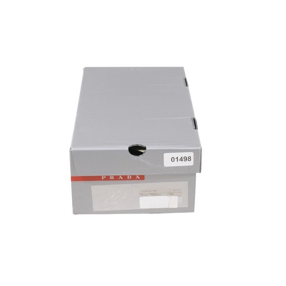 Prada Men Vintage Chunky Derby 8.5 UK7.5 Black Leather Square Toe Platform Sole - Picture 8 of 8